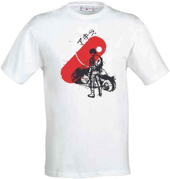 

sport new casual cotton tee shirt akira kaneda red pill artwork anime manga men (woman available) t shirt white summer men t-shirt