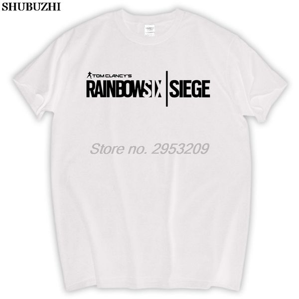 

sport tom clancy rainbow six siege t-shirt pure cotton men t shirt shubuzhi brand euro size tee-shirt sbz5222