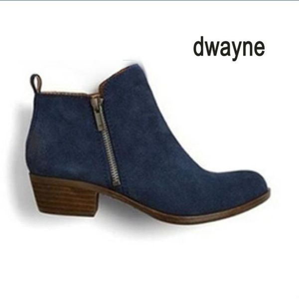 

boots ladies dwayne women spring autumn shoes woman zapatos mujer sapato girls square chunky low heels booties, Black