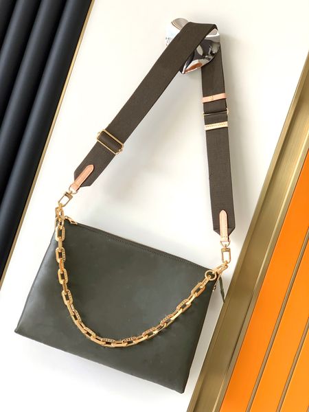 

7a m57783 m57790 pm women's foreskin bag leather embossed chain handbag single shoulder bags belt box dust bag card key