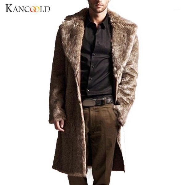 

jackets bomber jacket men thickening long coat winter faux fur cardigan parkas warm plus size long sleeve outwear bombers dc14a1, Tan;black