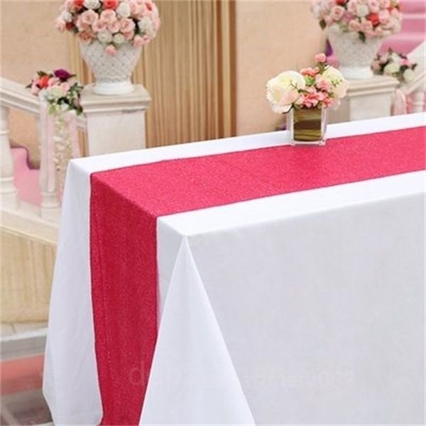 

a-30*275cm fabric runner gold silver sequin table cloth sparkly bling for wedding party decoration products supplies