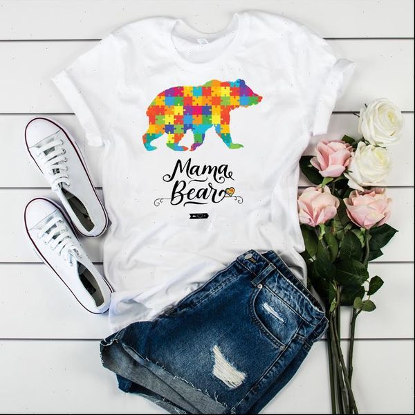 

women mama mom fashion bear cartoon mother clothing tees graphic female ladies womens lady t shirt tumblr t shirt, White