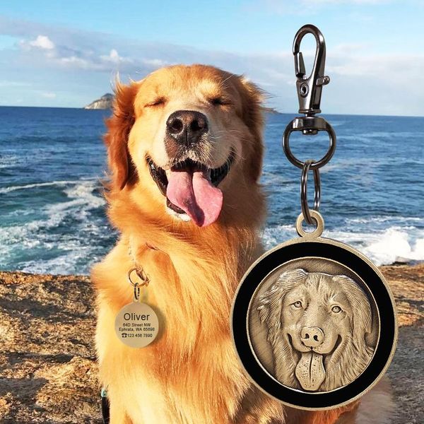 

personalized dog id tag engraved pet dog tags collar accessories custom puppy cat name tags for dogs necklaces qylwnz