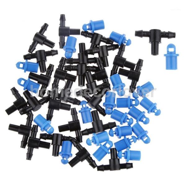 

watering equipments set of 50 sprayer sprinkler heads nozzle with tee kits for drip irrigation garden accessories1