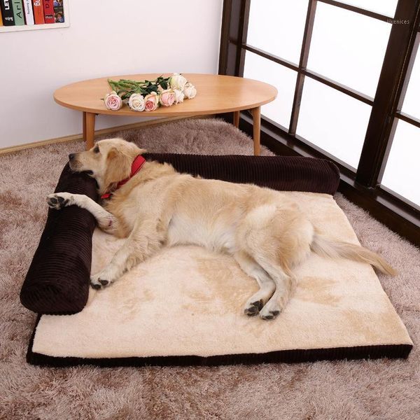

pet dog bed warm kennel large pet sleeping house pillow bed four seasons super soft l shaped chaise removable and washable1