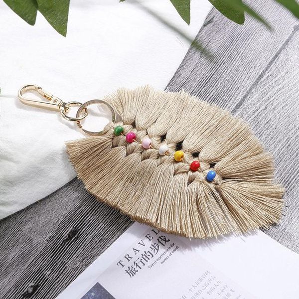 

1 шт. новый стиль bohemia leaf tassel fringed diy ювелирные изделия одежда сумка декоративные аксессуары ключ цепи подвеска ремесло хлопковы