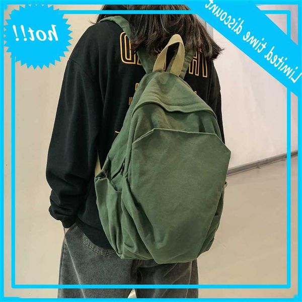 

new washed canvas backpack for men and women