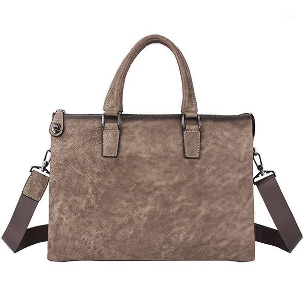 

briefcases luxury business men genuine leather briefcase bag computer file package shoulder messenger brand designer laphandbags1