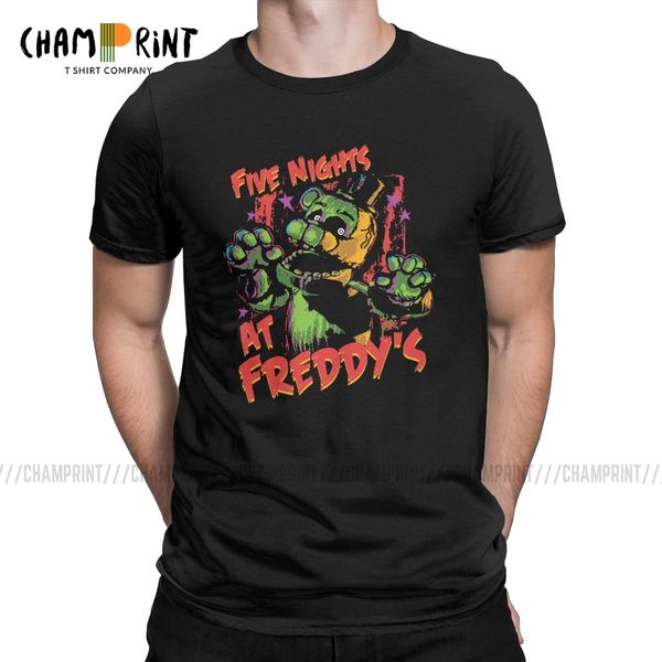 

five nights at freddy's phantom freddy men's vintage crewneck tees short sleeve big size sport hooded sweatshirt hoodie men t shi