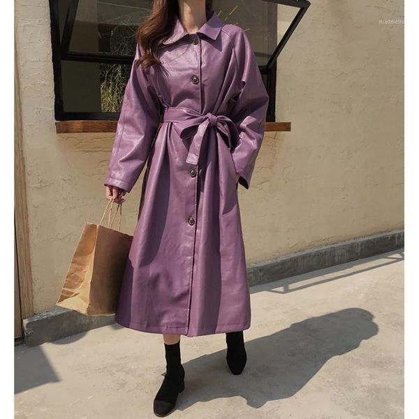 

women's trench coats women's coat autumn 2021 spring elegant fashion lapel temperament waist casual z401, Tan;black