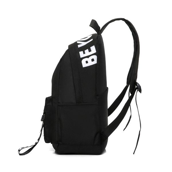 

black nylon women school bags for teenage girls backpack female teens men schoolbag casual style student bookbag lj200918