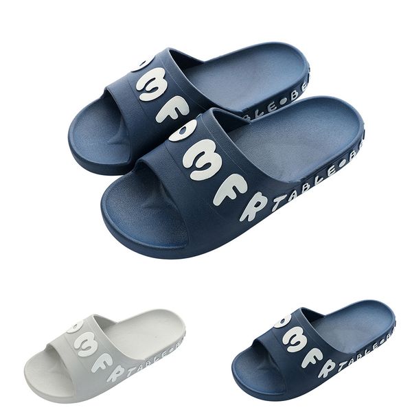 

2020 home slippers men fashion casual couples home bathroom shower non-slip slippers pool shoes indoor pantoufles homme#v35, Black