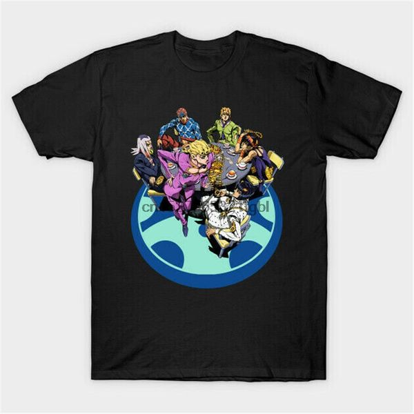 

jojos bizarre adventure golden wind team bucciarati meeting black t-shirt gyms fitness tee shirt sport hooded sweatshirt hoodie