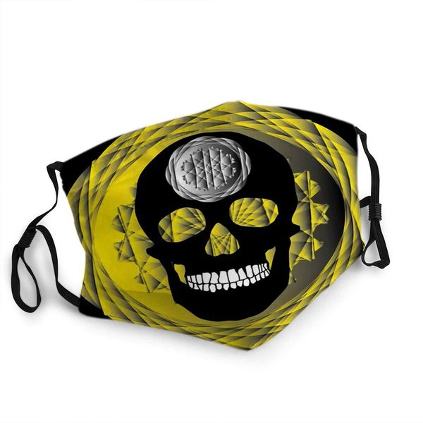 

breathable mouth face mask human remains skeleton of the skull bones