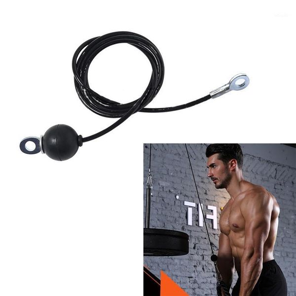 

accessories fitness diy pulley cable pu coated steel wire rope arm biceps triceps blaster hand strength training machine attachment1