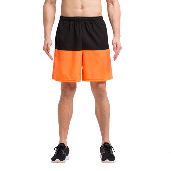 

men's running fitness basketball knee-length sports quick-drying breathable shorts, White;black
