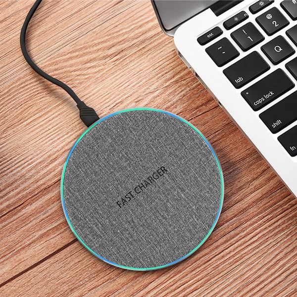 

10w qi wireless charger for huawei p30 pro xiaomi mi 10 samsung s10 s20 10w quick charge pad for iphone12 xr wholesale