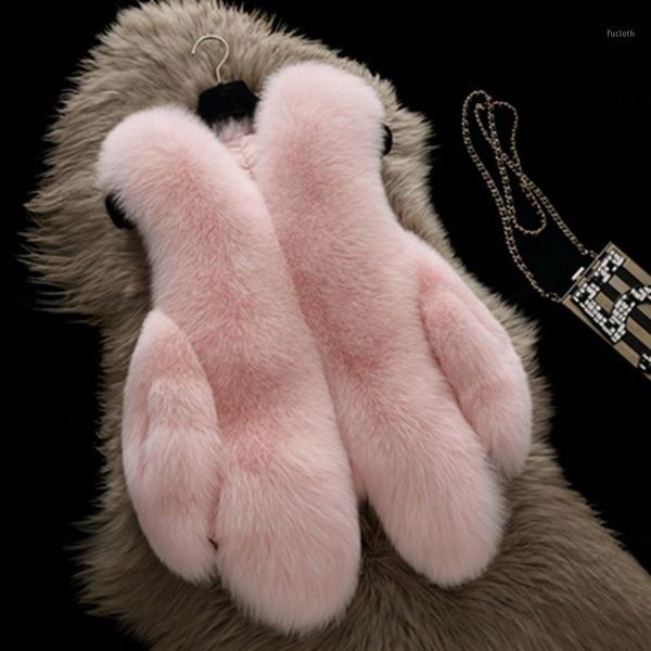 

uwback faux fur gilet 2017 pink/black faux fur vest white/black slim plus size 4xl short jacket and coat tb12631