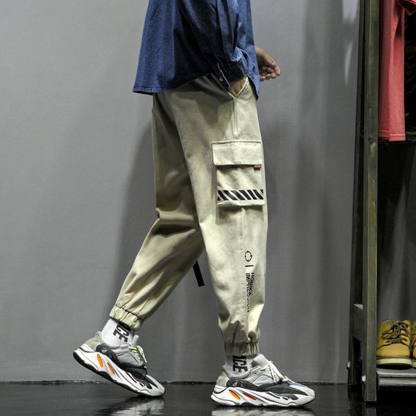 

1a8rc overalls men's casual new youth loose overalls pants autumn pants casual korean sports pantscapris fashion brand korean version r, Blue