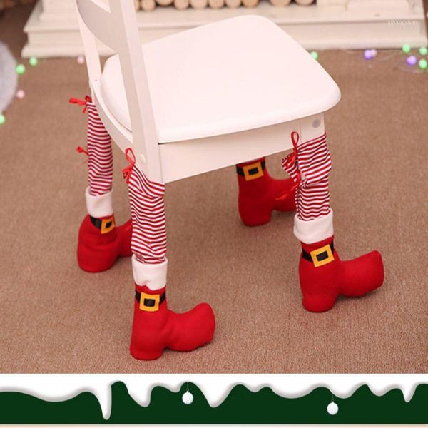 

table leg chair foot covers christmas decoraion for home ornaments christmas noel navidad xmas happy new year1