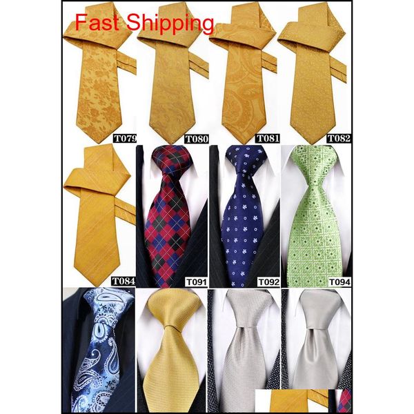 

wholesale sales multicolor paisley floral checked solid dots mens ties neckties 100% silk jacqua qyldga beauty888, Blue;purple