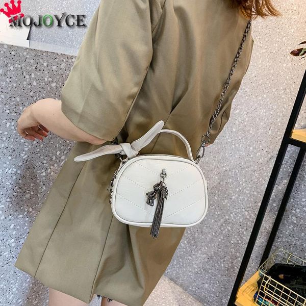 

women shoulder handbag solid fashion pu leather shell bow handle bag female small phone zipper messenger bags