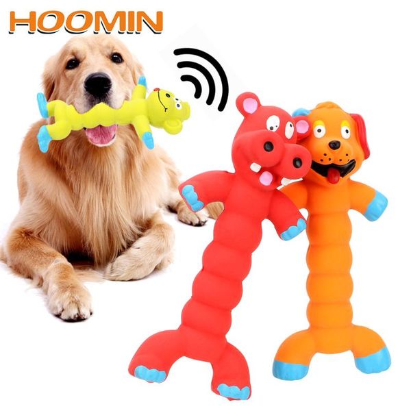

hoomin puppy pet play chew toys dogs cats pets supplies animal shape rubber squeaky sound toy dog toys