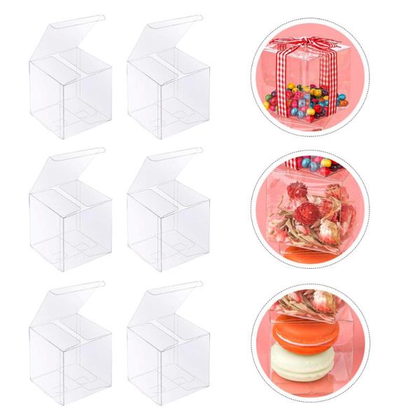 

20pcs cupcake packing boxes transparent gift boxes cake ornament