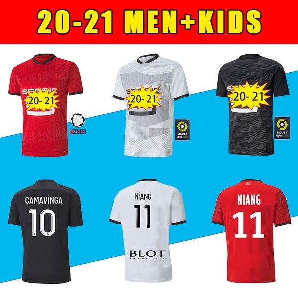 

20 21 high-quality stade rennais high-quality soccer jersey 7 raphinha 11 niang 10 terrier, Black;yellow