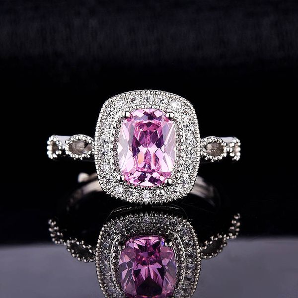 

luxurious gemstone propose engagement ring gemstones party women wedding promise gift, Golden;silver