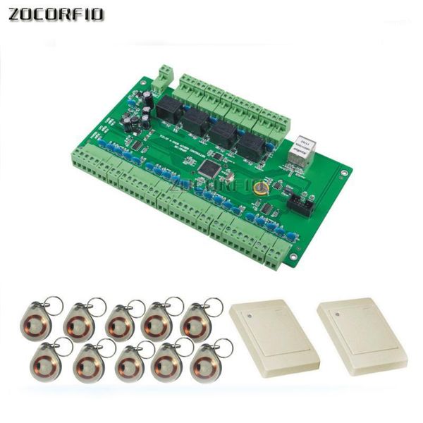 

tcp ip access controller board for 4 door and 4 card reader compatible with all card reader wiegand 261
