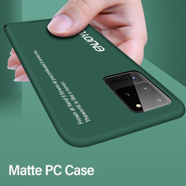 

ультра-тонкий красочный матовый жесткий пк телефон чехол для samsung galaxy s20 s10 e 5g s9 s8 примечание 10 9 plus симпатичные противоударн