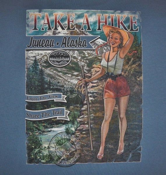 

juneau alaska take a hike mens size l graphic hoodie designers t shirts sweatshirt