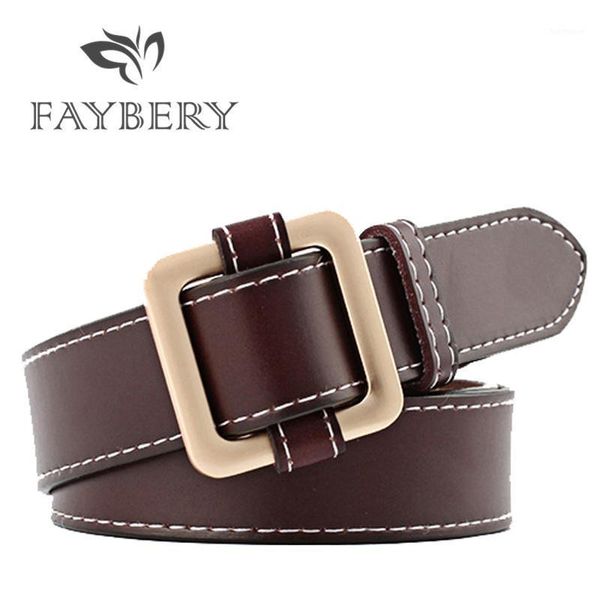 

black leather metal buckle belts for women belt for dresses all-match decorative smooth golden buckle female strap1, Black;brown