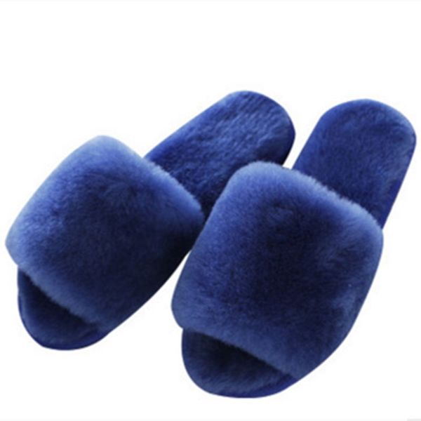 

new sheepskin house slippers with non-slip sole winter ladies indoor wool slippers fur ladies house shoes x1020, Black