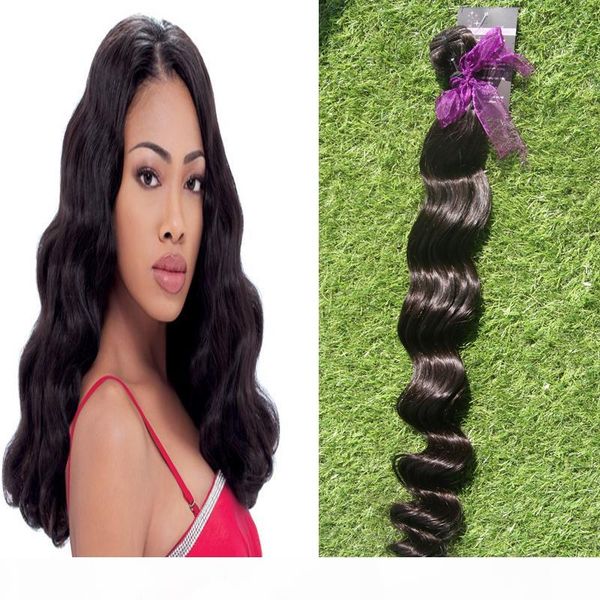 

natural loose wave brazilian hair brazilian curly hair(yuntian)hair products 100g brazilian hair weave bundles human hair weave extensions, Black