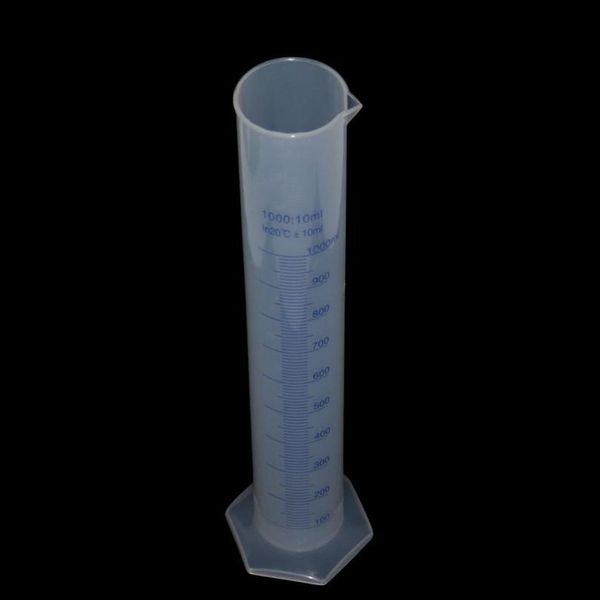 

1000ml translucent plastic measuring cylinder for lab supplies laboratory tools graduated measuring cylinder tools 1000ml qylckm