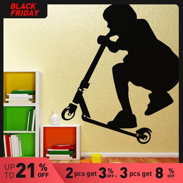 

wall stickers scooter kids art decal sticker mural for home decor living room diy waterproof decoration accessories