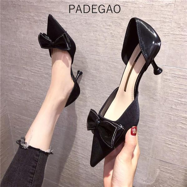 

dress shoes high heels 2021 women casual korean fashion party pumps1, Black