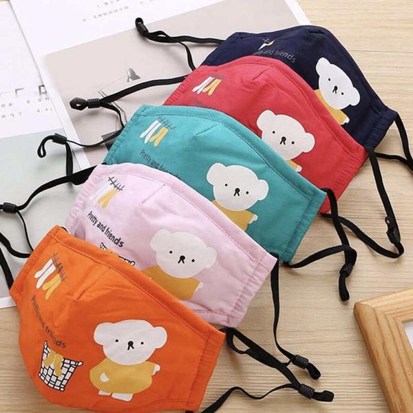 

children fabric dhl anti-dust kids/cotton non-woven washable mask cloth cartoon pm2.5 vowd qgv4 designer rrsju