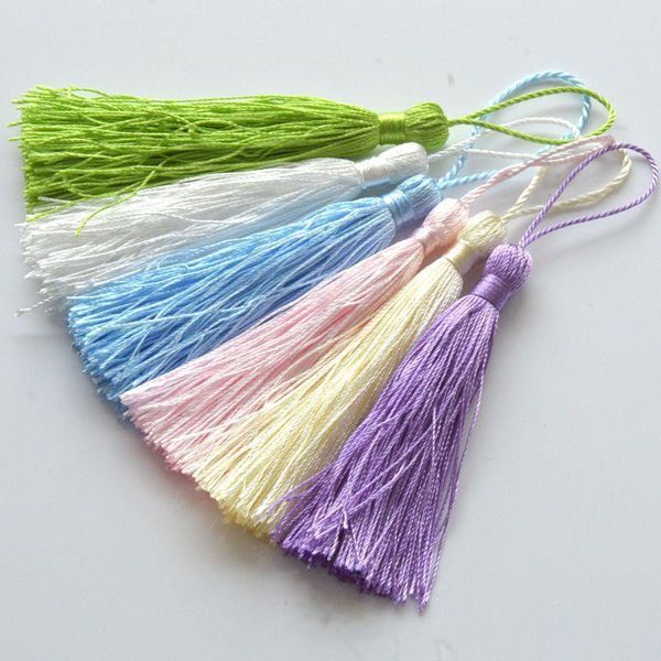 

10pcs polyester silk tassel chinese knot earrings charms tassels for diy craf jewelry making borlas piel random mixed colors h sqcbqj