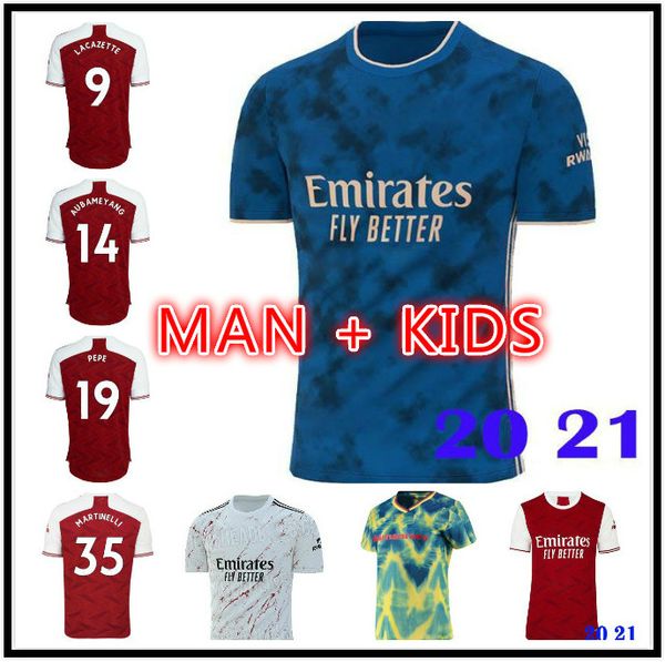 

saka willian gabriel soccer jersey 20 21 pepe nicolas ceballos henry guendouzi sokratis tierney 2020 2021 football shirt men + kids kit, Black;yellow