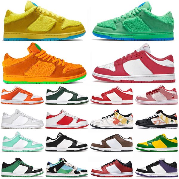 

men women running shoes syracuse bear green bear yellow white black valentines day pink mens trainers outdoor size 36-45