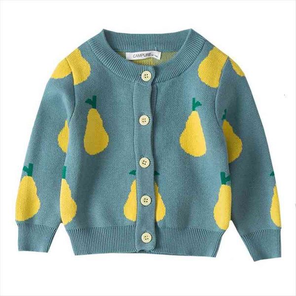 

girl cartoon sweaters baby cotton knit cardigan sweater kids long sleeve autumn children clothes fashion boy girl outer wear, Blue