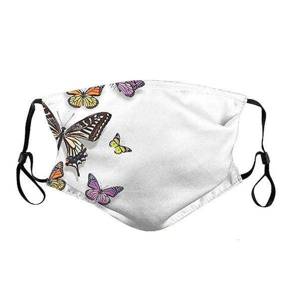 

butterfly flower factory vortex designer face mask dust-proof reusable cloth protection anti dust protective masks