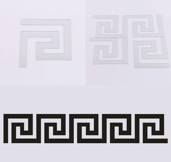 

home puzzle mirror art wall 10 acrylic stickers pcs wholesale- decal decor labyrinth wmthb dh_niceshop