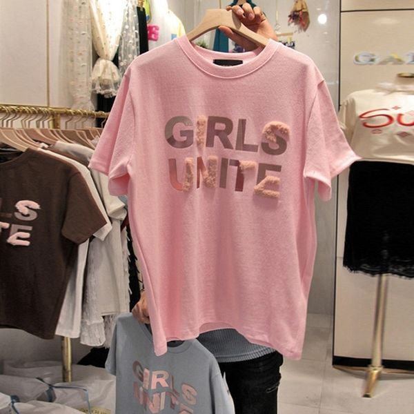 

sygrp korean 2020 summer new pink cotton short sleeve sleeve t-shirt and large women's fashion loose t-shirt versatile half coat fash, White