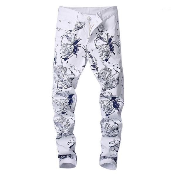 

jeans men streetwear spring and summer men's camouflage casual pants with pockets trend printed pocket jeans hombre 20201, Blue