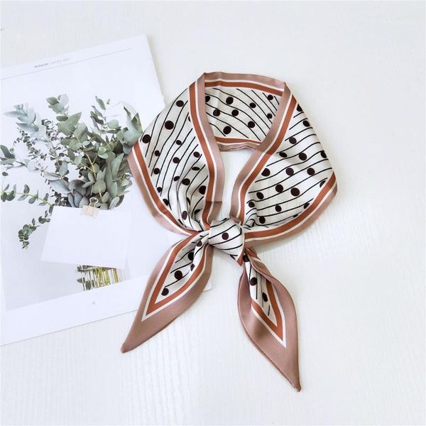 

design bag scarf skinny hijab scarf women small silk bandana female head for ladies print headband scarves & wraps1, Blue;gray